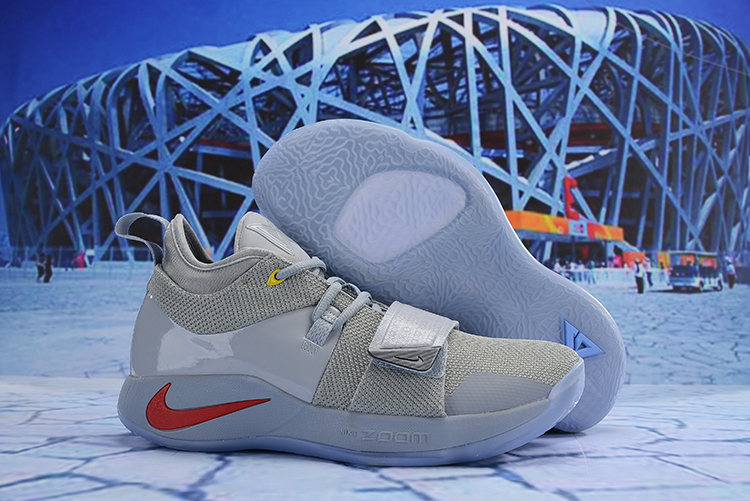 Nike PG 2.5 Grey Red Ice Sole Shoes